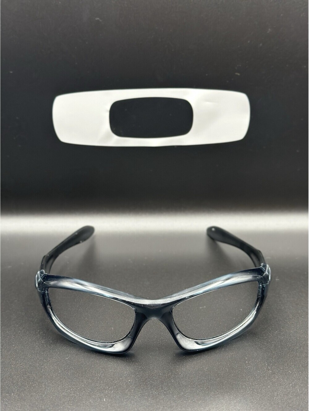Oakley Monster Dog Crystal/Matte Black Frame (Icons Included)